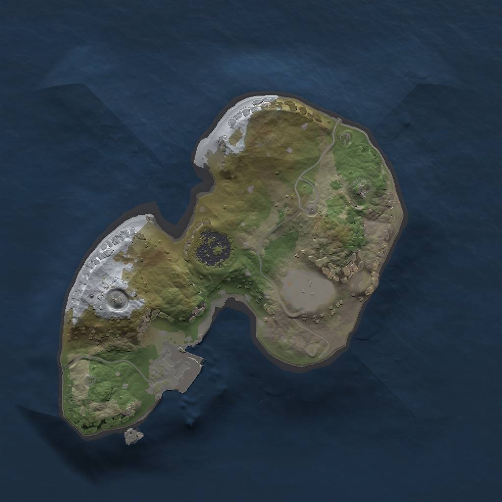 Rust Map: Procedural Map, Size: 1450, Seed: 886302868, 3 Monuments