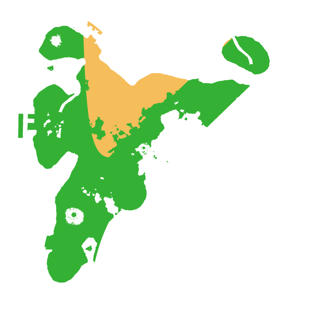 Biome Rust Map: Procedural Map, Size: 2600, Seed: 1983581717