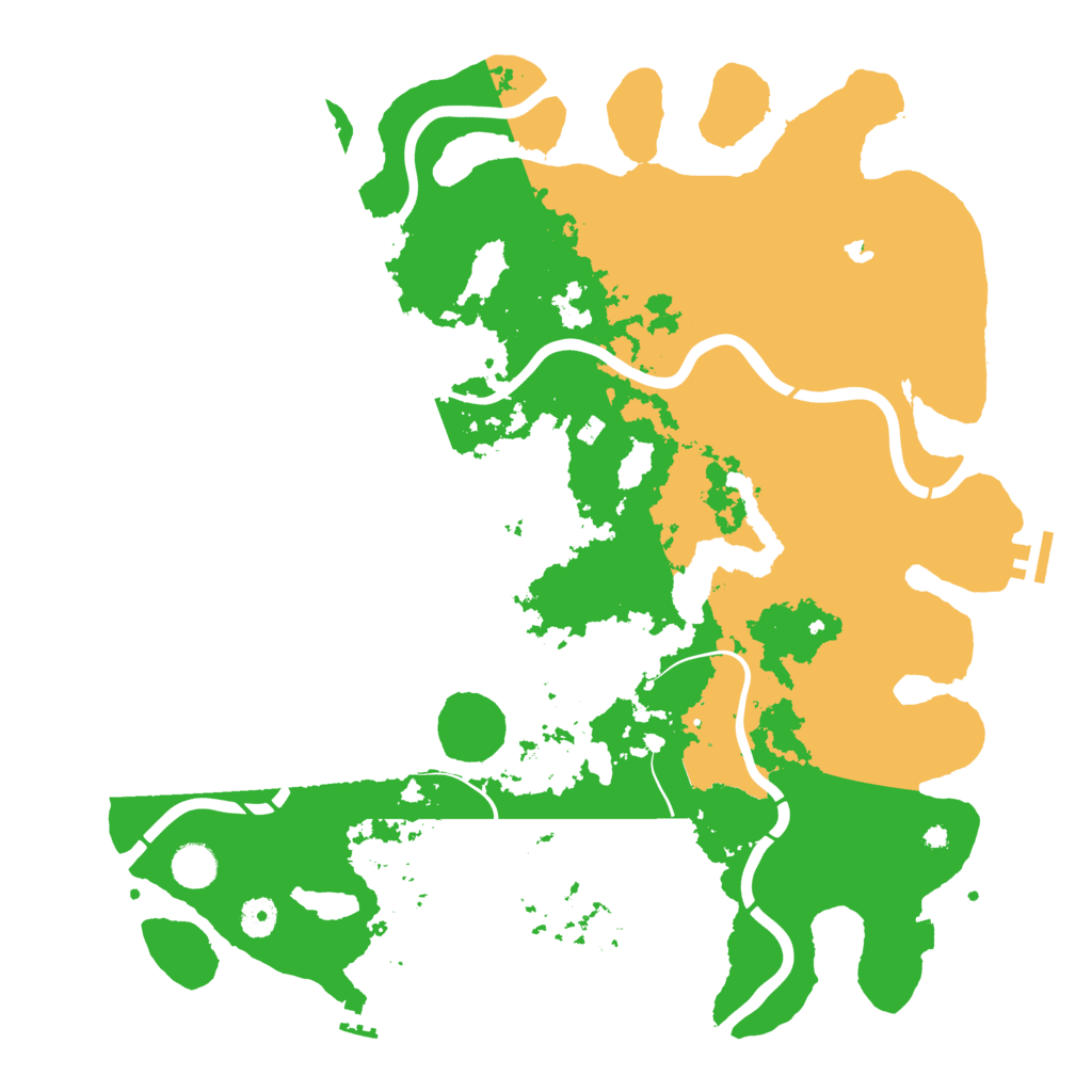 Biome Rust Map: Procedural Map, Size: 4250, Seed: 2551