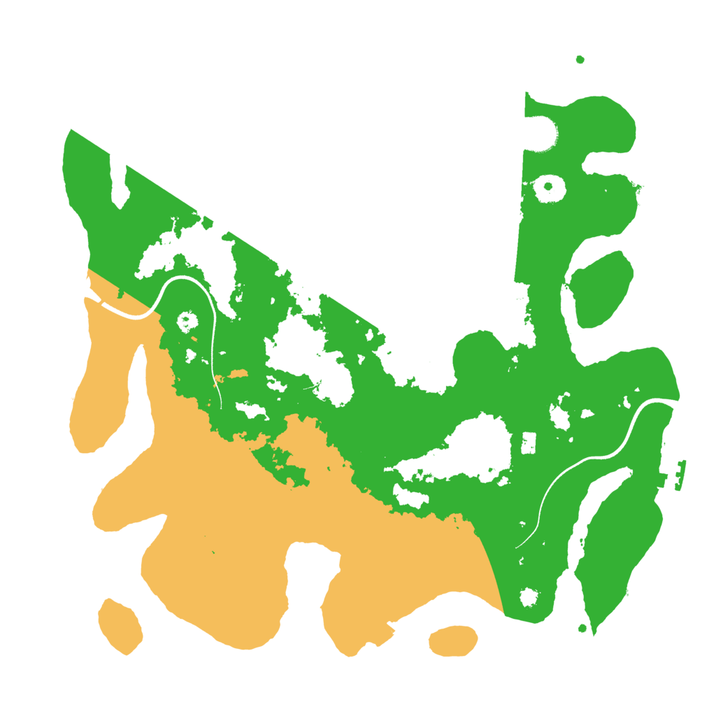 Biome Rust Map: Procedural Map, Size: 3500, Seed: 4569541
