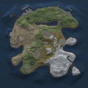 Thumbnail Rust Map: Procedural Map, Size: 2500, Seed: 125412, 10 Monuments