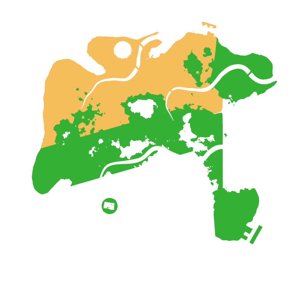 Biome Rust Map: Procedural Map, Size: 3000, Seed: 148149622