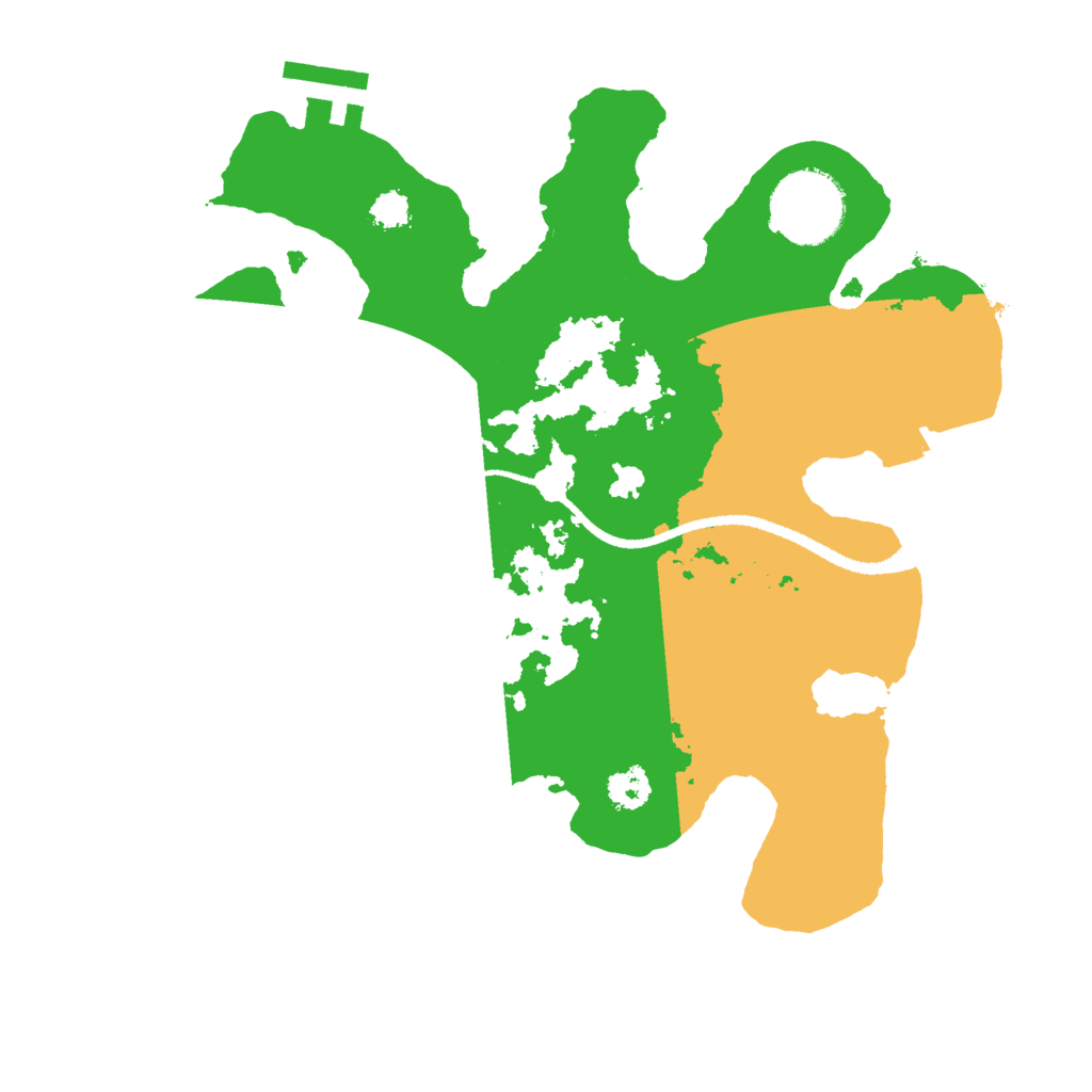 Biome Rust Map: Procedural Map, Size: 2600, Seed: 5484