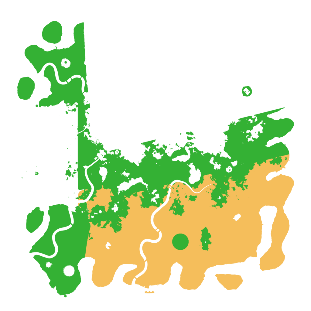Biome Rust Map: Procedural Map, Size: 4999, Seed: 1