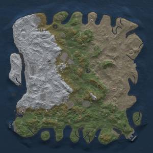 Thumbnail Rust Map: Procedural Map, Size: 4750, Seed: 1381237553, 19 Monuments