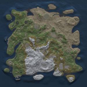 Thumbnail Rust Map: Procedural Map, Size: 4000, Seed: 173139826, 19 Monuments