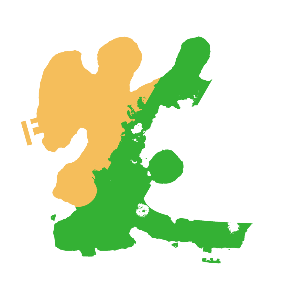 Biome Rust Map: Procedural Map, Size: 2500, Seed: 1370179450