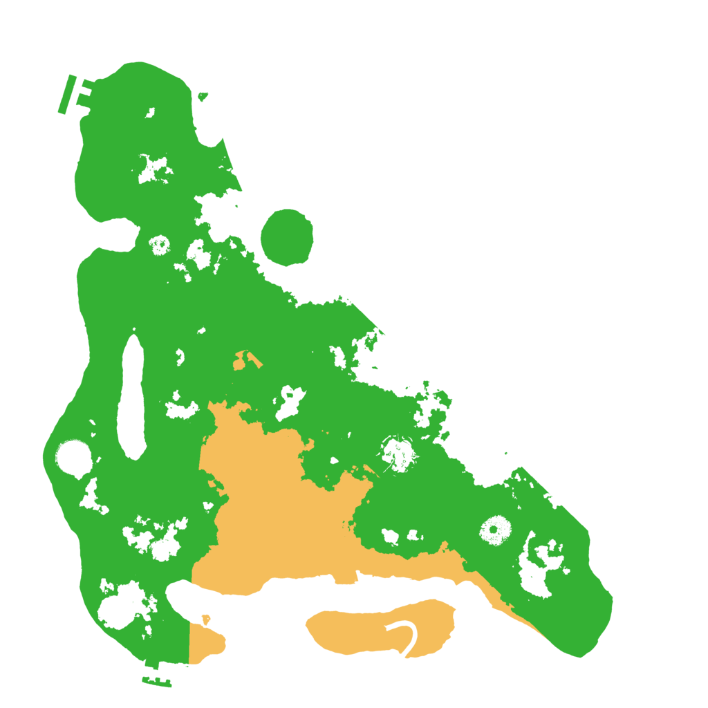 Biome Rust Map: Procedural Map, Size: 3600, Seed: 10219