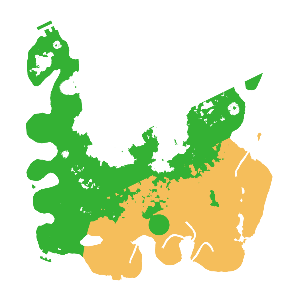 Biome Rust Map: Procedural Map, Size: 3700, Seed: 3864