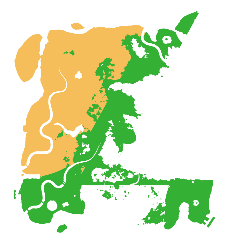 Biome Rust Map: Procedural Map, Size: 4250, Seed: 7163