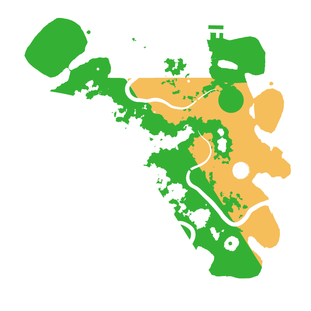 Biome Rust Map: Procedural Map, Size: 3250, Seed: 25674256