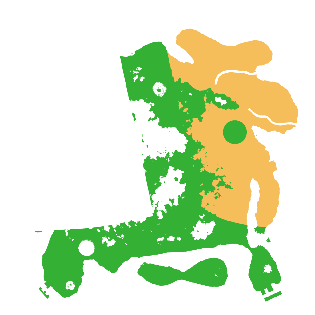 Biome Rust Map: Procedural Map, Size: 3500, Seed: 586478333