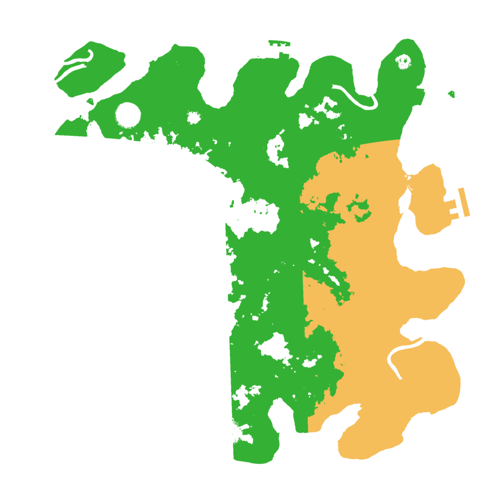 Biome Rust Map: Procedural Map, Size: 3500, Seed: 2137776331