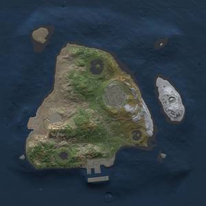 Thumbnail Rust Map: Procedural Map, Size: 2000, Seed: 217597853, 5 Monuments