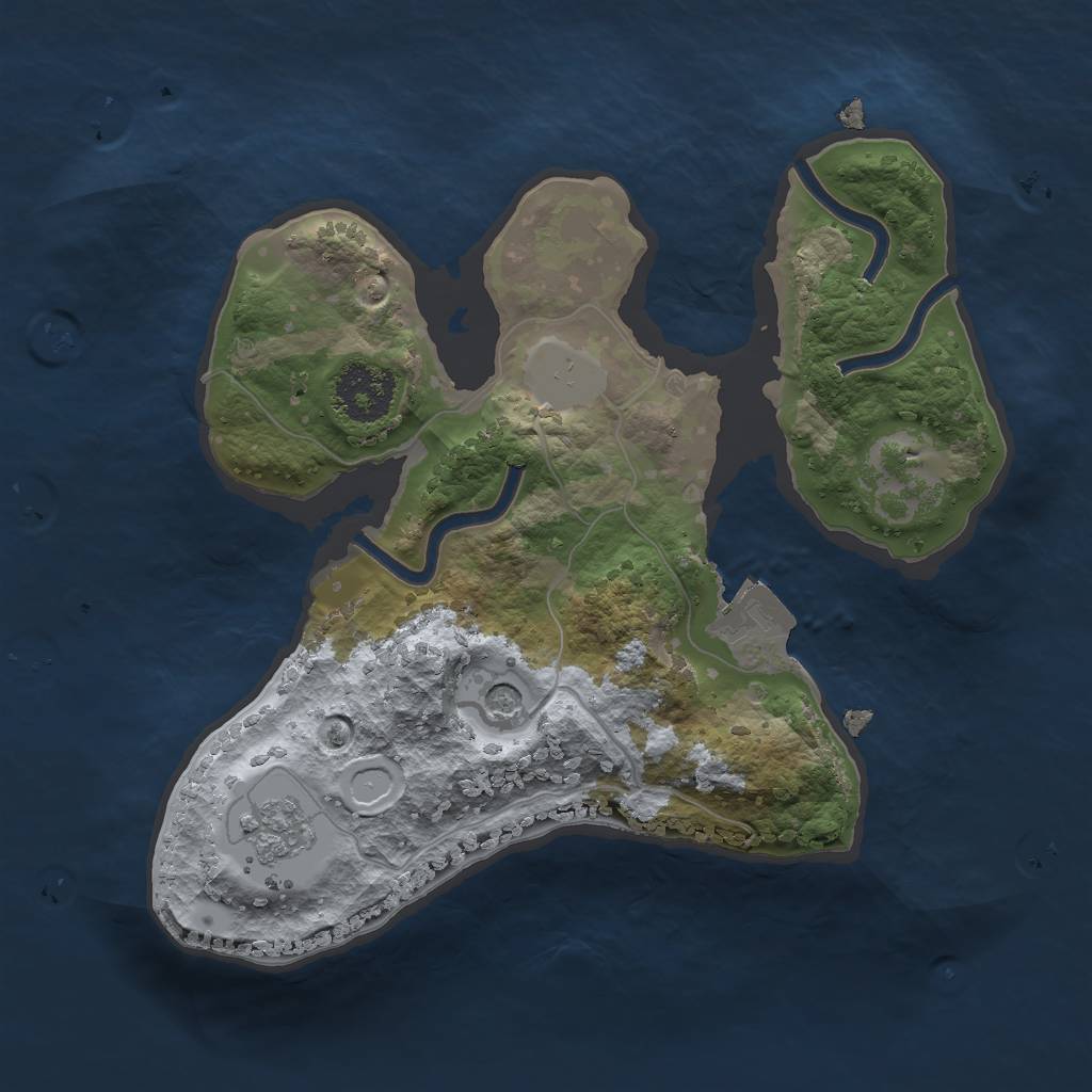 Rust Map: Procedural Map, Size: 1900, Seed: 1958558526, 5 Monuments