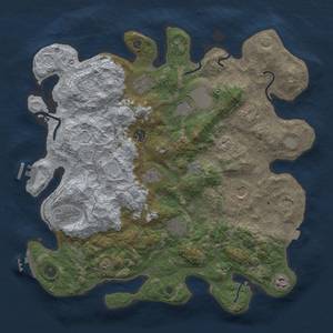 Thumbnail Rust Map: Procedural Map, Size: 4000, Seed: 643067347, 18 Monuments