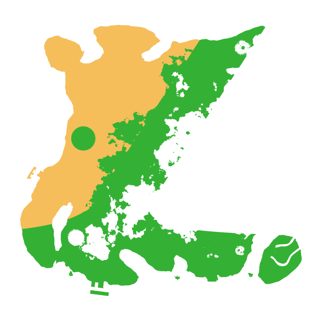 Biome Rust Map: Procedural Map, Size: 3500, Seed: 948792859