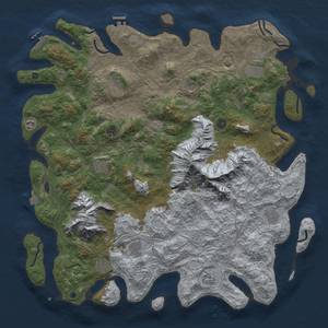 Thumbnail Rust Map: Procedural Map, Size: 5000, Seed: 22424, 19 Monuments