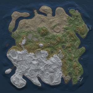 Thumbnail Rust Map: Procedural Map, Size: 4250, Seed: 1720809054, 19 Monuments