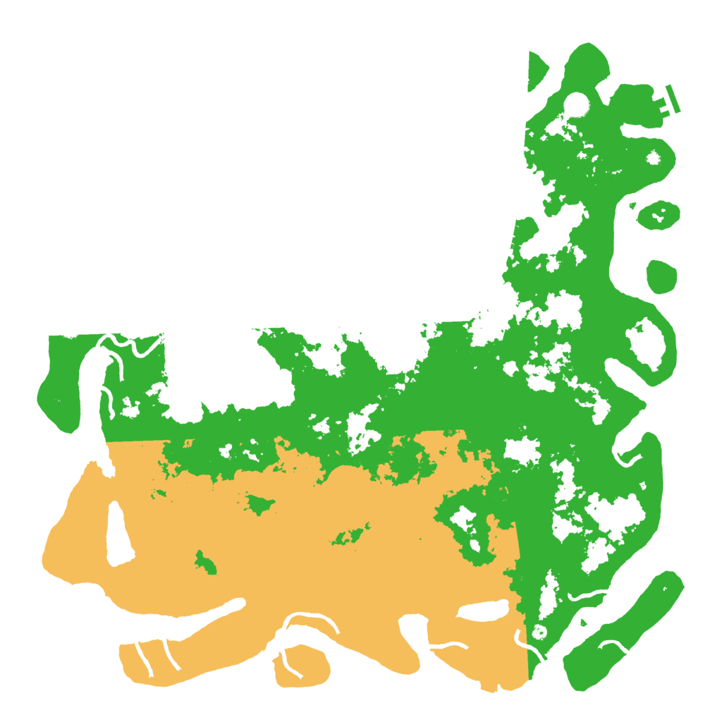 Biome Rust Map: Procedural Map, Size: 5000, Seed: 22222222