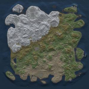 Thumbnail Rust Map: Procedural Map, Size: 4750, Seed: 19132, 19 Monuments