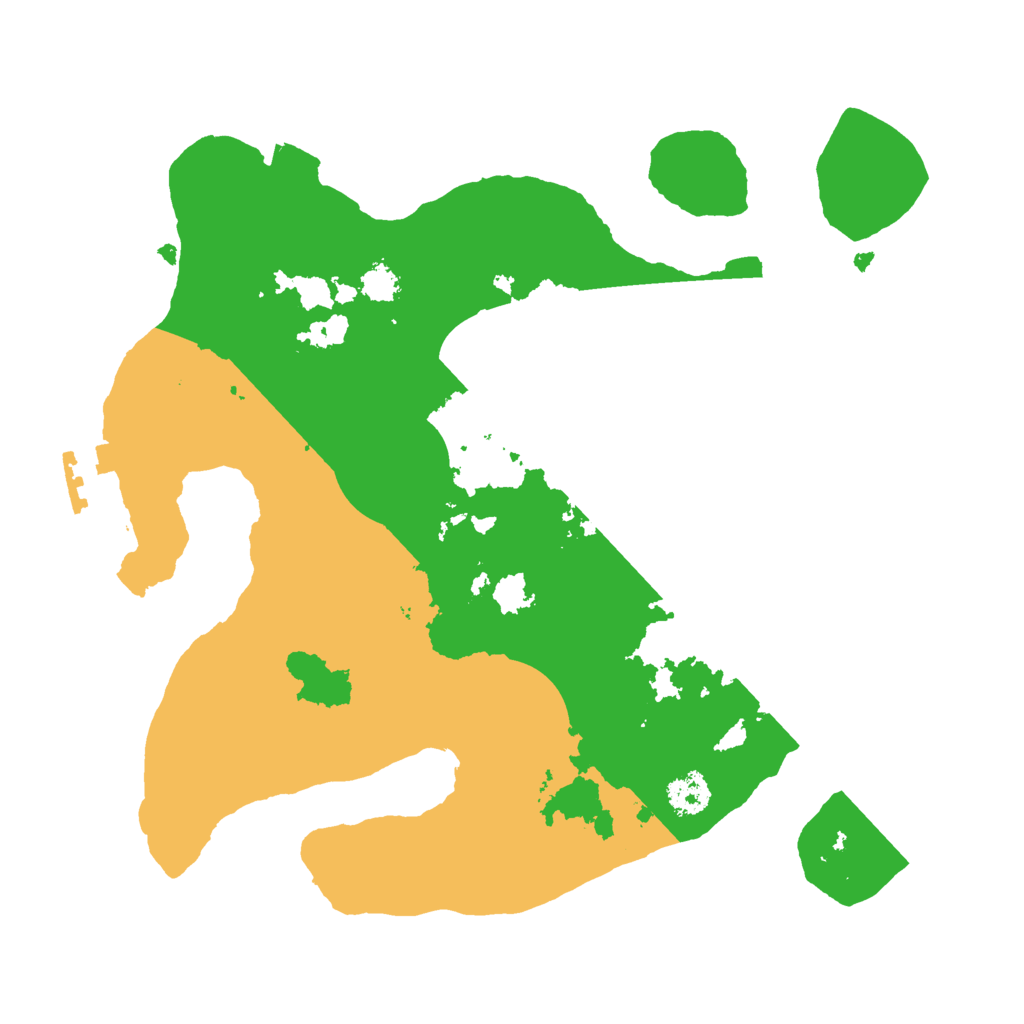 Biome Rust Map: Procedural Map, Size: 2500, Seed: 510736266