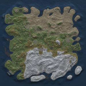 Thumbnail Rust Map: Procedural Map, Size: 4800, Seed: 1489761254, 19 Monuments