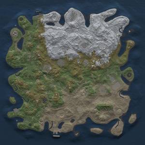 Thumbnail Rust Map: Procedural Map, Size: 4500, Seed: 856798, 19 Monuments