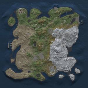 Thumbnail Rust Map: Procedural Map, Size: 3500, Seed: 7059, 15 Monuments