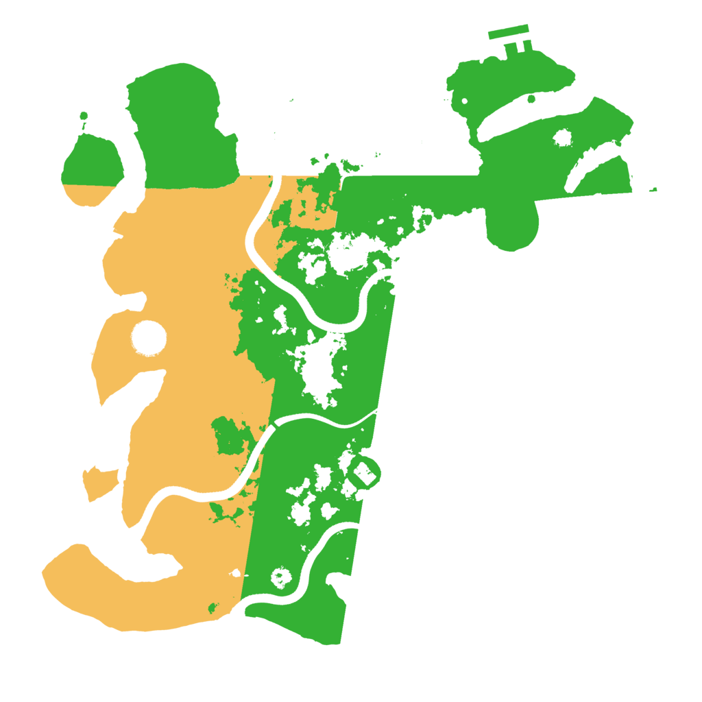 Biome Rust Map: Procedural Map, Size: 3500, Seed: 7059