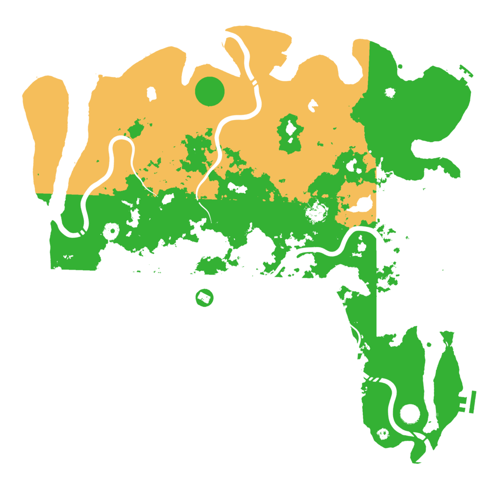 Biome Rust Map: Procedural Map, Size: 4500, Seed: 566837342