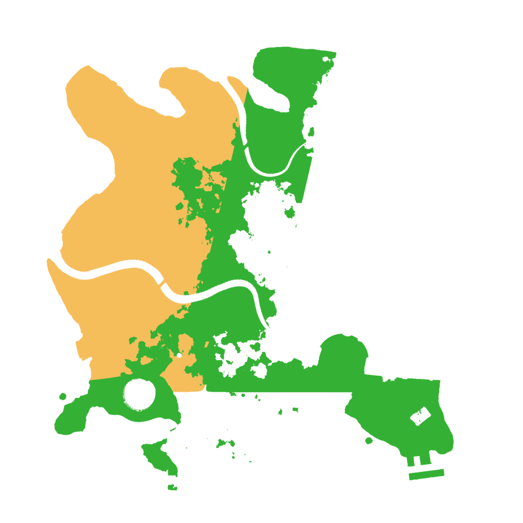 Biome Rust Map: Procedural Map, Size: 3000, Seed: 1688412621