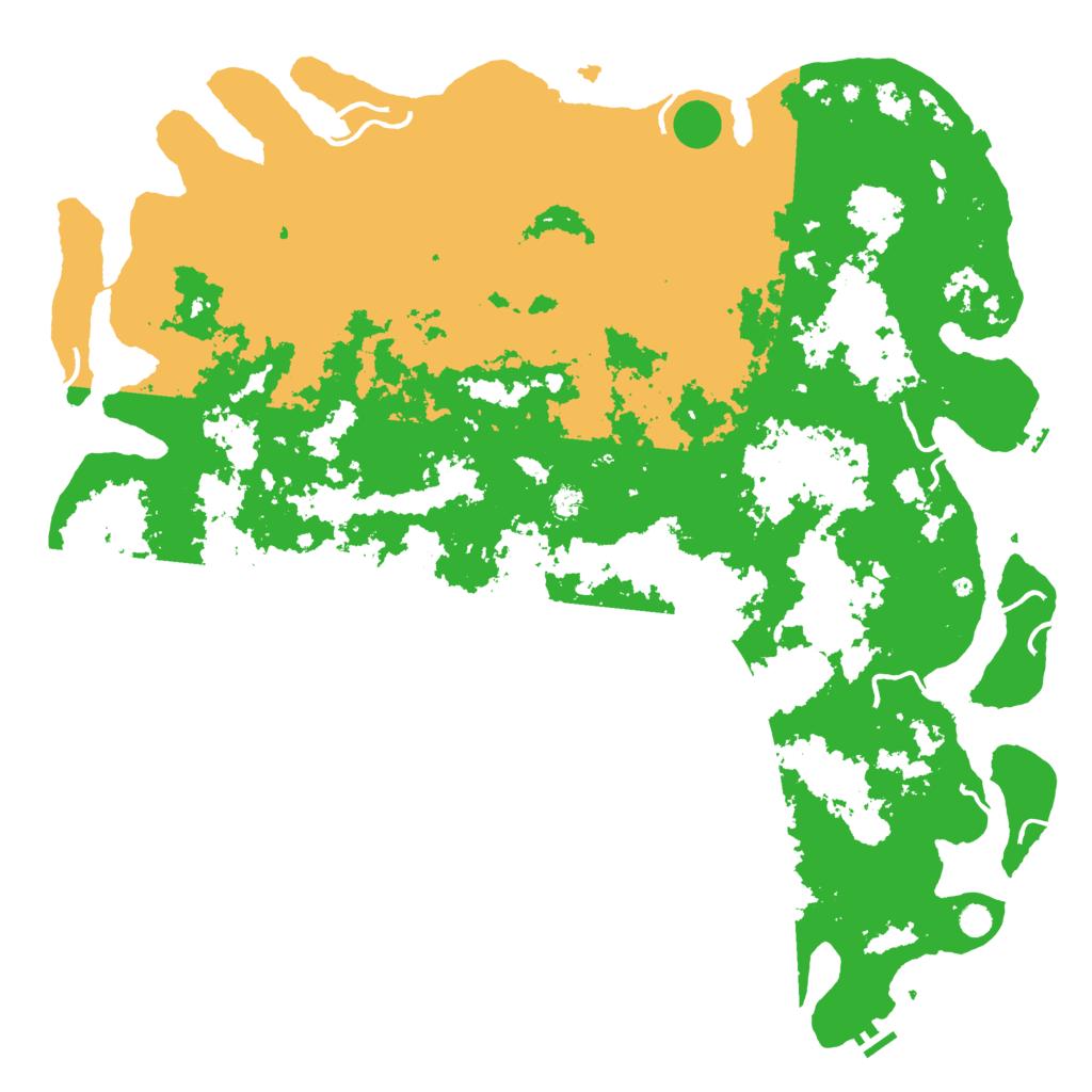 Biome Rust Map: Procedural Map, Size: 6000, Seed: 19452