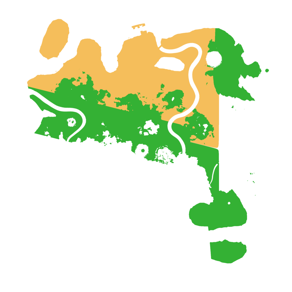 Biome Rust Map: Procedural Map, Size: 3300, Seed: 8871505