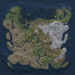 Thumbnail Rust Map: Procedural Map, Size: 4500, Seed: 1798924034, 16 Monuments