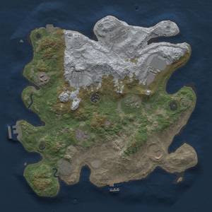 Thumbnail Rust Map: Procedural Map, Size: 3500, Seed: 545133267, 17 Monuments