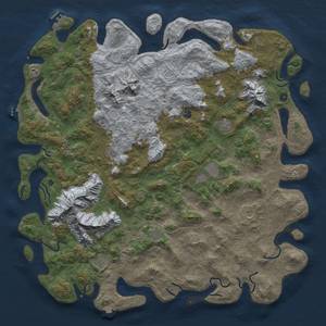 Thumbnail Rust Map: Procedural Map, Size: 6000, Seed: 2198292, 19 Monuments