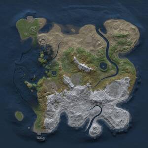 Thumbnail Rust Map: Procedural Map, Size: 2999, Seed: 50000, 10 Monuments