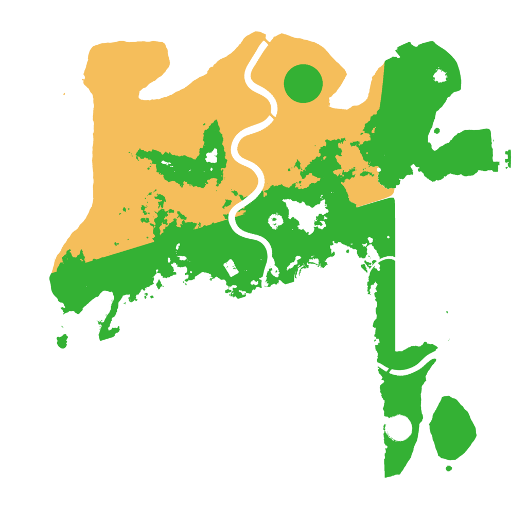 Biome Rust Map: Procedural Map, Size: 3600, Seed: 10420