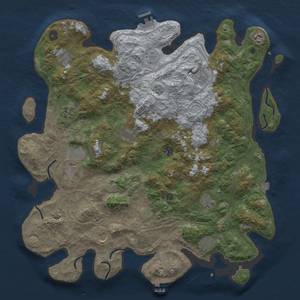 Thumbnail Rust Map: Procedural Map, Size: 4500, Seed: 1614738303, 19 Monuments