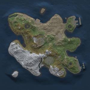 Thumbnail Rust Map: Procedural Map, Size: 2500, Seed: 355121013, 9 Monuments