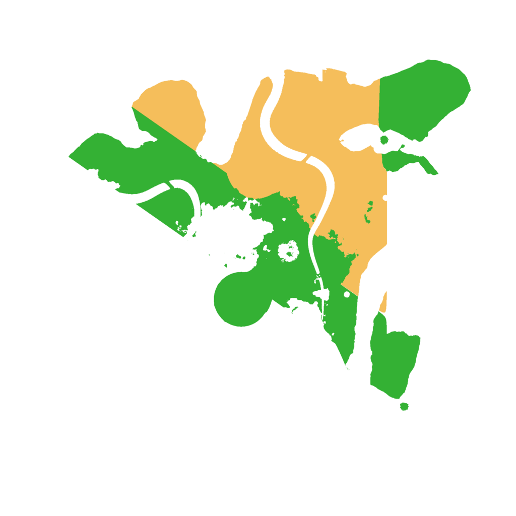 Biome Rust Map: Procedural Map, Size: 2500, Seed: 124756919