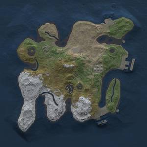 Thumbnail Rust Map: Procedural Map, Size: 2500, Seed: 124756919, 9 Monuments