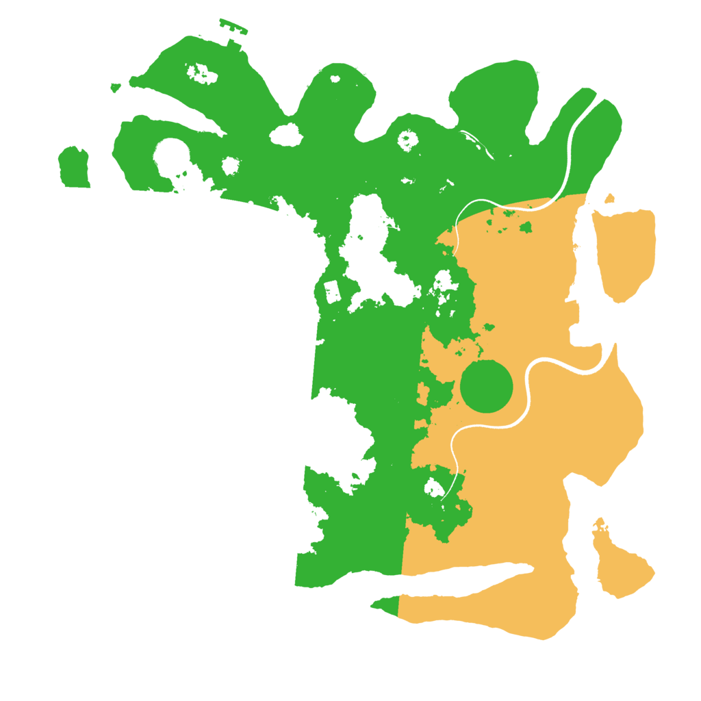 Biome Rust Map: Procedural Map, Size: 3500, Seed: 314640467