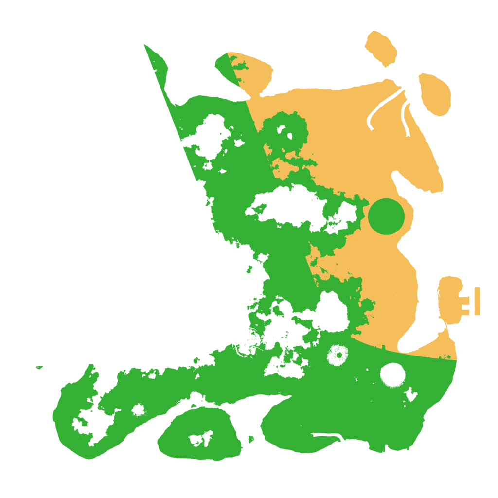 Biome Rust Map: Procedural Map, Size: 3600, Seed: 20309