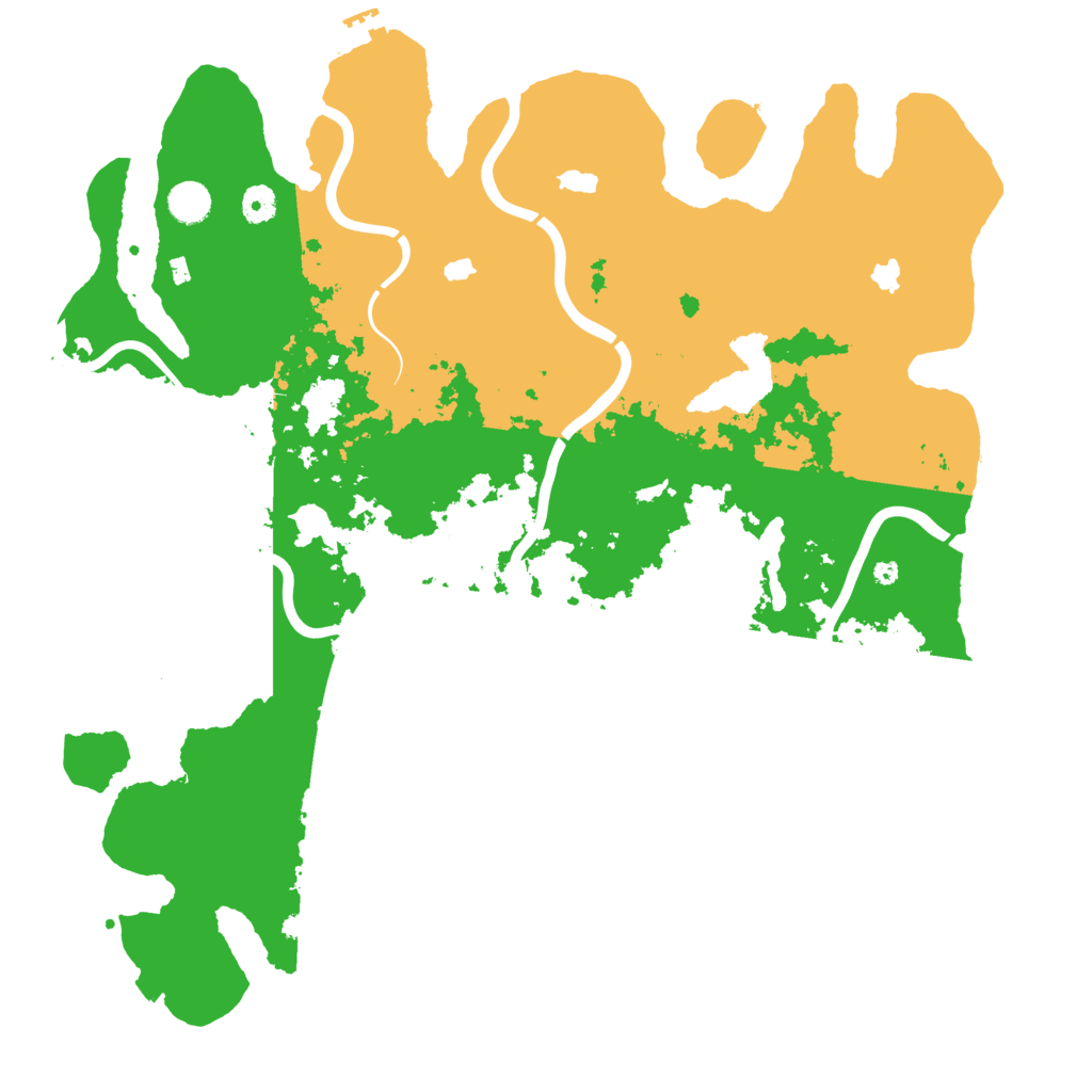 Biome Rust Map: Procedural Map, Size: 4500, Seed: 15343