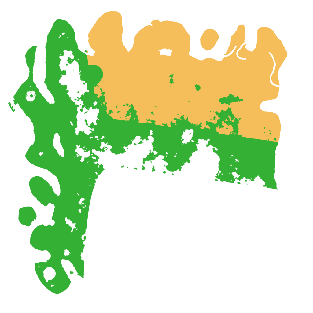 Biome Rust Map: Procedural Map, Size: 4500, Seed: 15343