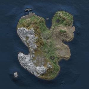 Thumbnail Rust Map: Procedural Map, Size: 2000, Seed: 1984527891, 6 Monuments