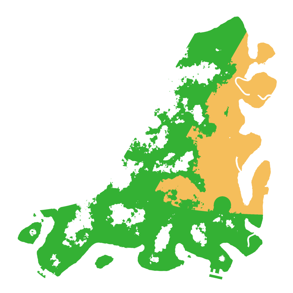 Biome Rust Map: Procedural Map, Size: 4500, Seed: 77675524