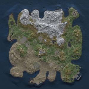 Thumbnail Rust Map: Procedural Map, Size: 3500, Seed: 613282904, 18 Monuments